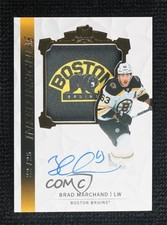 2020-21 The Cup Inked Insignias Manufactured 22/25 Brad Marchand Patch Auto 00d2