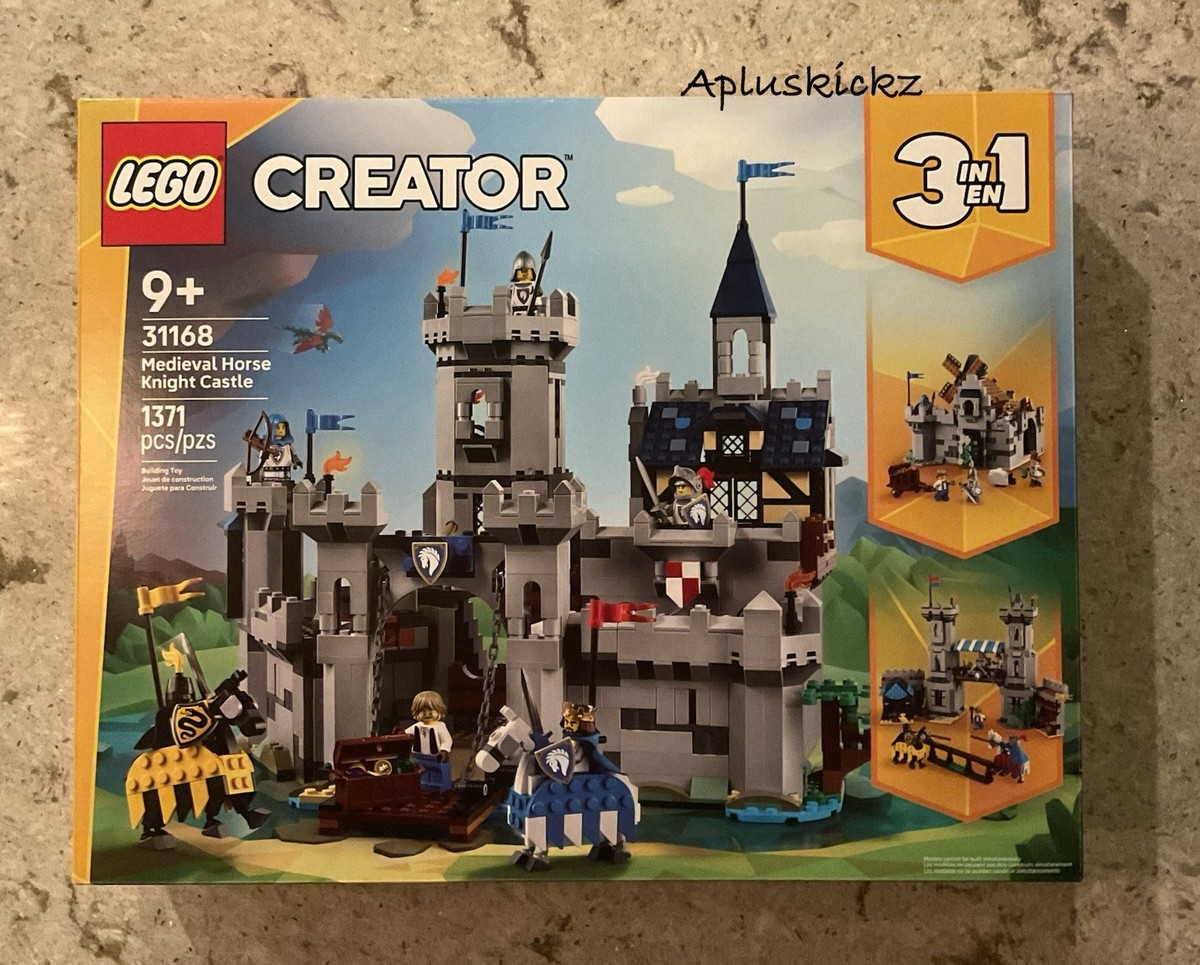 LEGO 31168 Creator 3in1 Medieval Horse Knight Castle 1371 Pieces