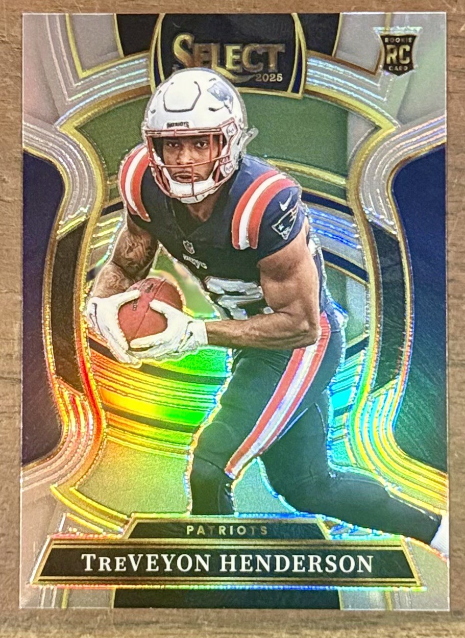 2025 Panini Select Treveyon Henderson Prizm Silver Rookie #78 Patriots