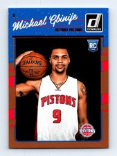 #188 2016-17 Donruss Michael Gbinije RC Detroit Pistons