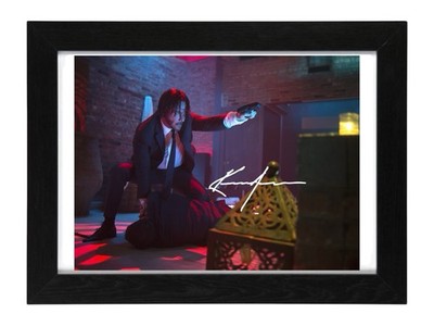 Keanu Reeves Signed Autograph PHOTO Pre Print 6x4 / A4 Framed John Wick