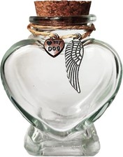 Fight Club Memorial Bottle for pet Hair Pet Fur Clear