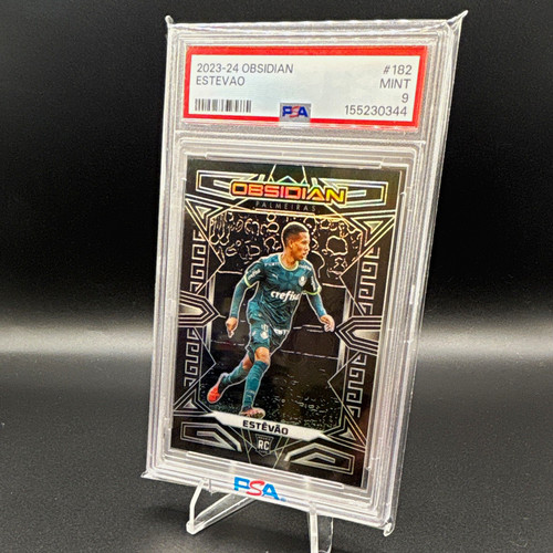 Estevao [Purple Flood Electric Etch] #182 2023 Panini Obsidian card