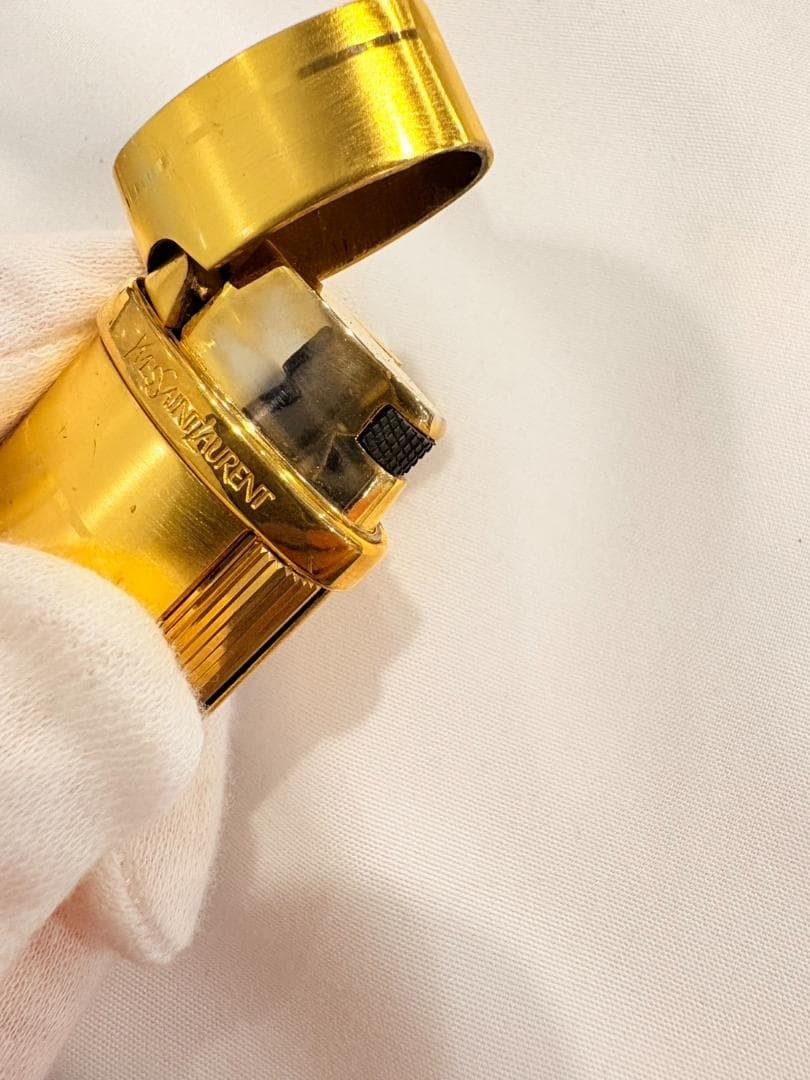 Yves Saint Laurent Gas Lighter Gold Used thumbnail 6
