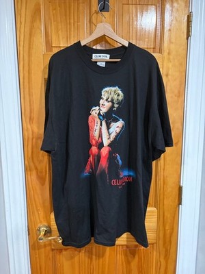 Celine Dion Las Vegas Concert Graphic T Shirt Black XXL Official Tour Merch