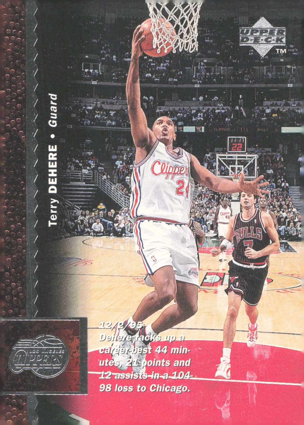 1996-97 Upper Deck - Terry Dehere #232 Clippers