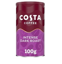 Costa Coffee Intense Dark Roast Instant Coffee 100g Free And Fast Delivery