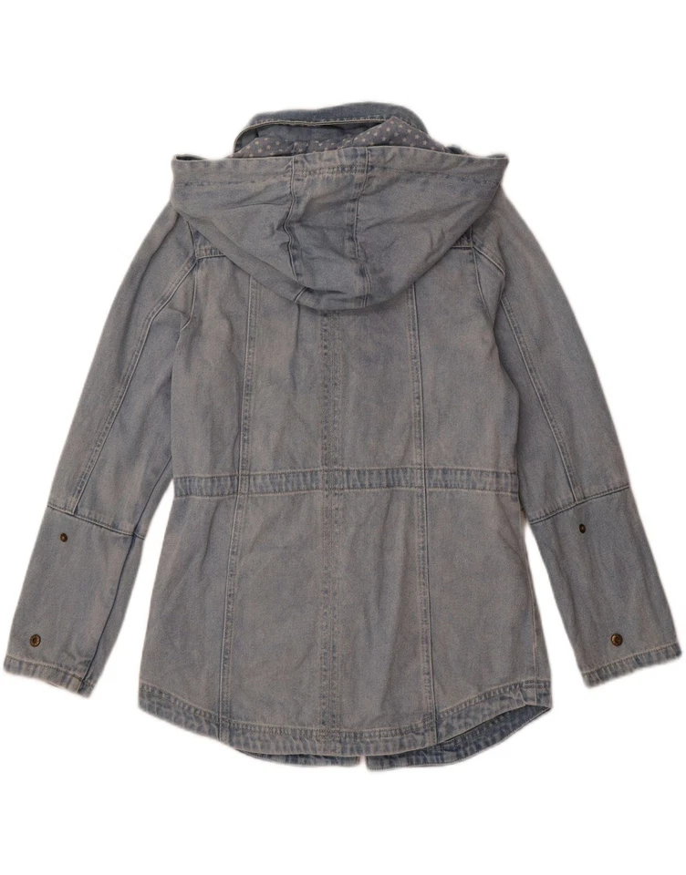 Chaqueta vaquera con capucha Rainbow para mujer EU 36 pequeña azul algodón QV10 Foto 2 de 3