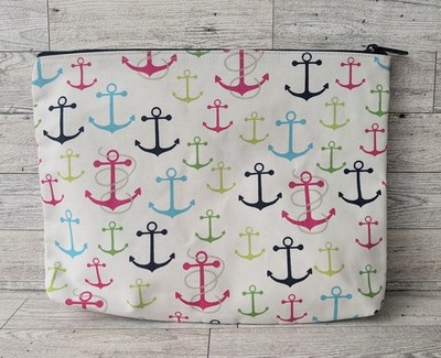 Thirty One First Mate Anchor Design Zipper Pouch Bag