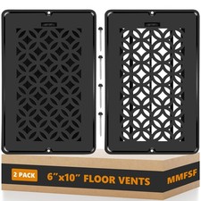 Rust-Proof Steel Floor Vent Covers 6x10 2 Pac...