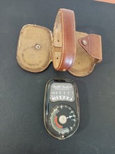 Weston Master II Universal Exposure Meter Model 735 w/ Original Leather Case. GC