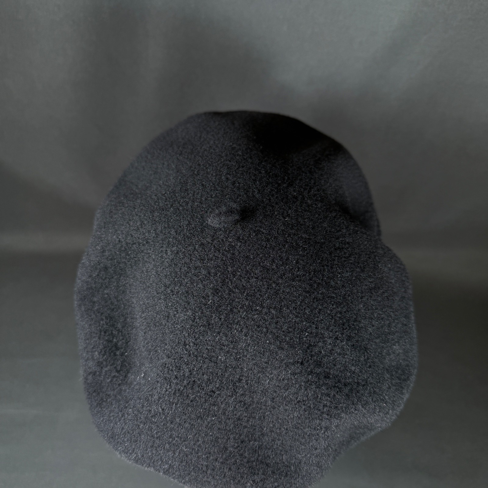 Marine Serre White lane Black Wool Beret Hat L Made in France New w/ Tags