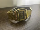 Vintage Seiko Digital Watch Gold Tone A904-5199 New Battery  Read Description