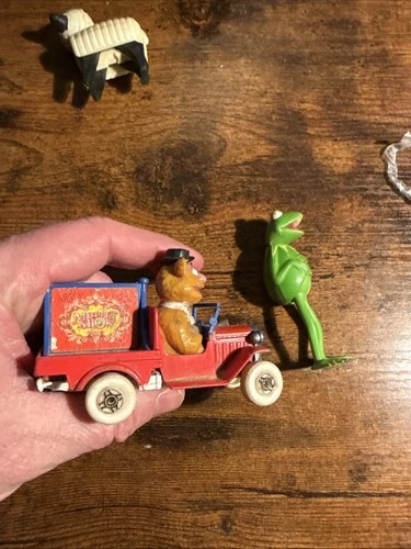 Corgi Muppet Show Fozzie Bear Die-Cast Vehicle Henson 1979 Vtg Toy Car & Kermit