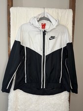 Nike Sportswear Windrunner Hooded Jacket Black White - Size Large
