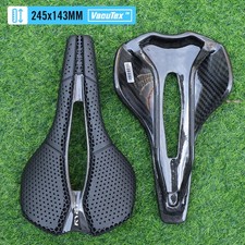 Full Carbon 3D Printed Bike Saddle 245x143mm Vacuum Padding for MTB Gravel Road