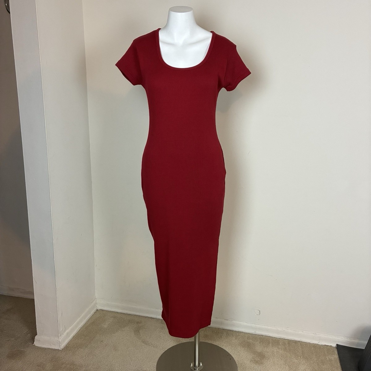 ribbed maxi dress short sleeve Black Ribbed Short Sleeve Maternity Knit Maxi Dress