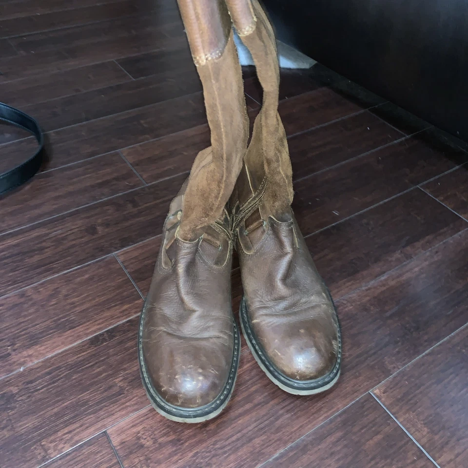 Botas de cuero para mujer 8,5 Carlotta marrón Rn#73277 Foto 2 de 3