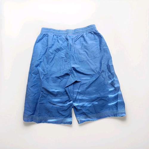 Vintage Lacoste Size 16 Boys Swim Trunks Blue With Red Accents - Picture 2 of 4