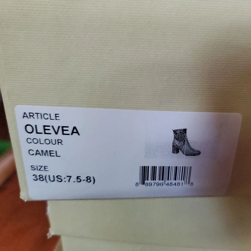 L'Artiste OLEVEA Camel Boots Sz 38 - Image 4 of 4