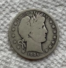 1904 Barber Half Dollar : Good, Low Mintage 2.9M