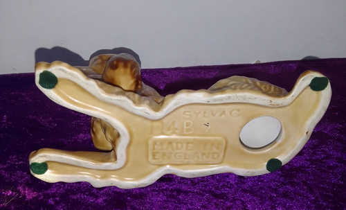Sylvac Spaniel Lying Down 114B Vintage Ceramic Figurine - Picture 5 of 6