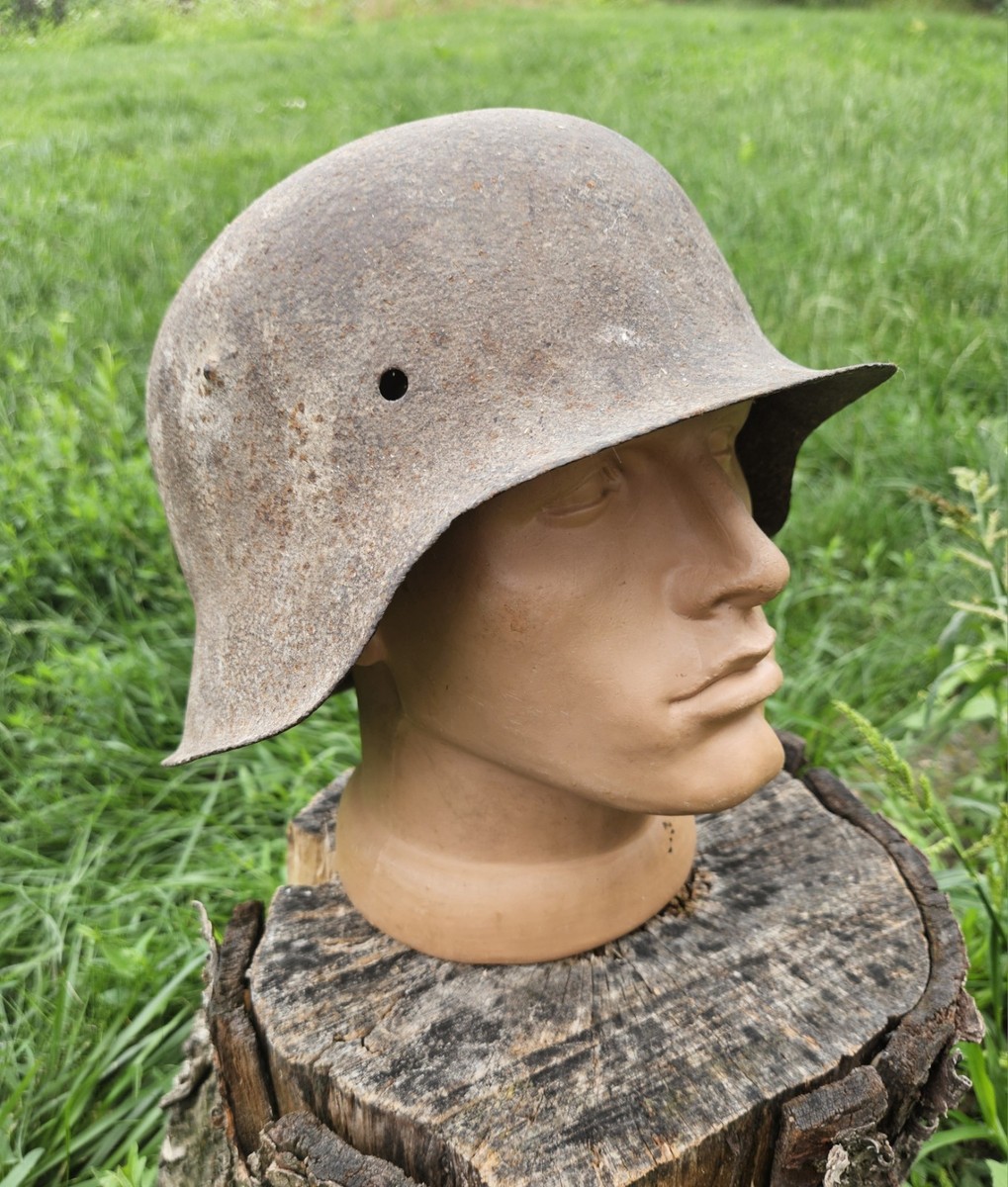 Original German Helmet M42/64 Wehrmacht Relic of Battlefield