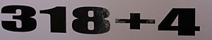 318+4 Engine Size Decals Fits Dodge Plymouth Mopar Dart Duster ...