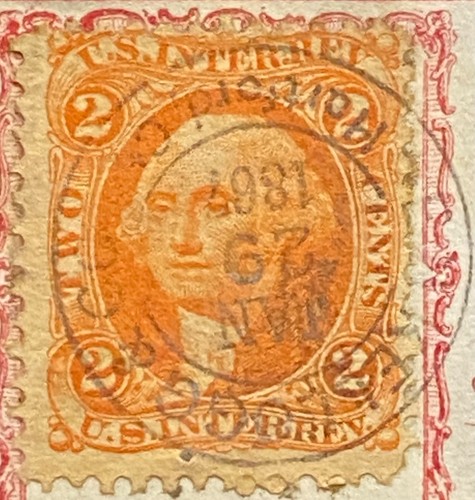 1867 **E.N. KELLOGG & CO.** HARTFORD, CT BANK CHECK+VIGNETTE+SCOTT# R15c STAMP! - Picture 5 of 12