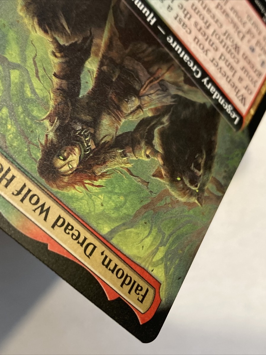 MTG Faldorn, Dread Wolf Herald EXTENDED ART Commander Legends Baldur's Gate  641