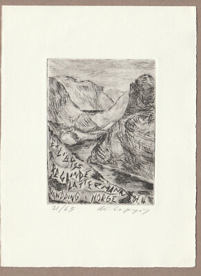 Exlibris - VOLLRATH KLEPZIG - For Reglinde Laattermann - Signed - 1987 - 31/65