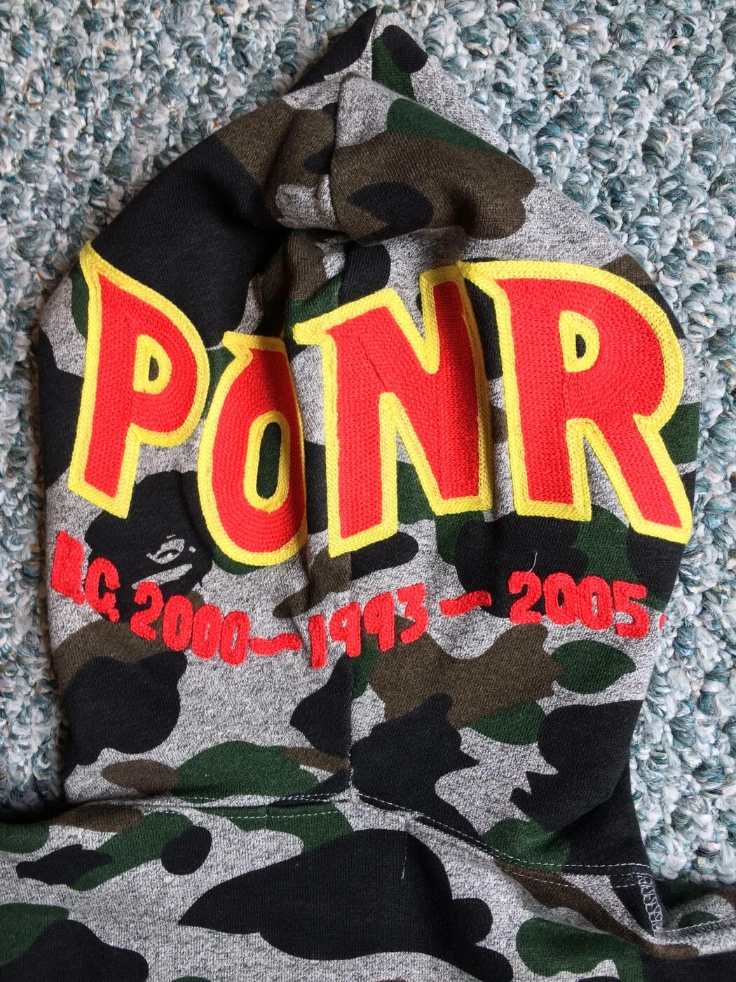 OFF WHITE Felpa con cappuccio OG Bathing Ape Camo Shark Bape Supreme Y3 Soloist Off White Milo