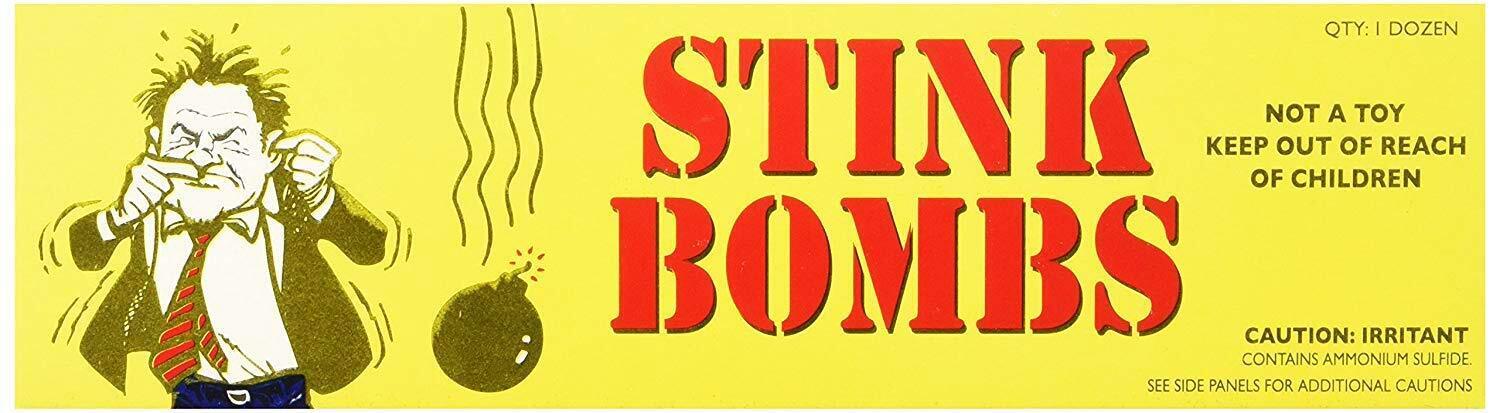 Rhode Island Novelty Stink Bombs 36 Glass Vials Per Box