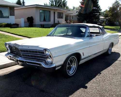 1967 FORD GALAXIE 500 Convertible 4x6 Borderless PHOTO (202-E)