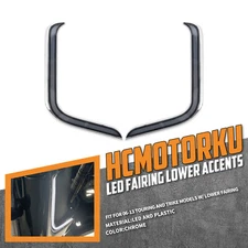 Smoke Fairing Lower Grill Turn Signal Running Light Fit For Touring Glide 96-13