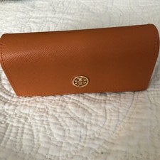 Tory Burch Large Orange Magnetic Sunglasses Eyeglasses Case