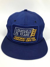 K-Products Hat Louisville Equipment Auction Patch Snapback Baseball Cap VTG VGC