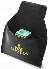 Peradon Leather Cue Chalk Pouch. (Black)