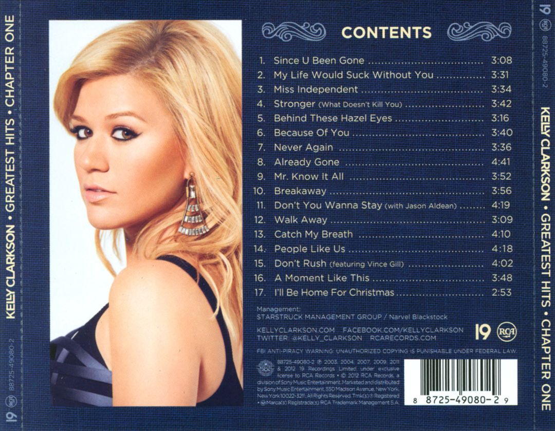 Kelly Clarkson Greatest Hits Chapter 1 Brand New CD Album