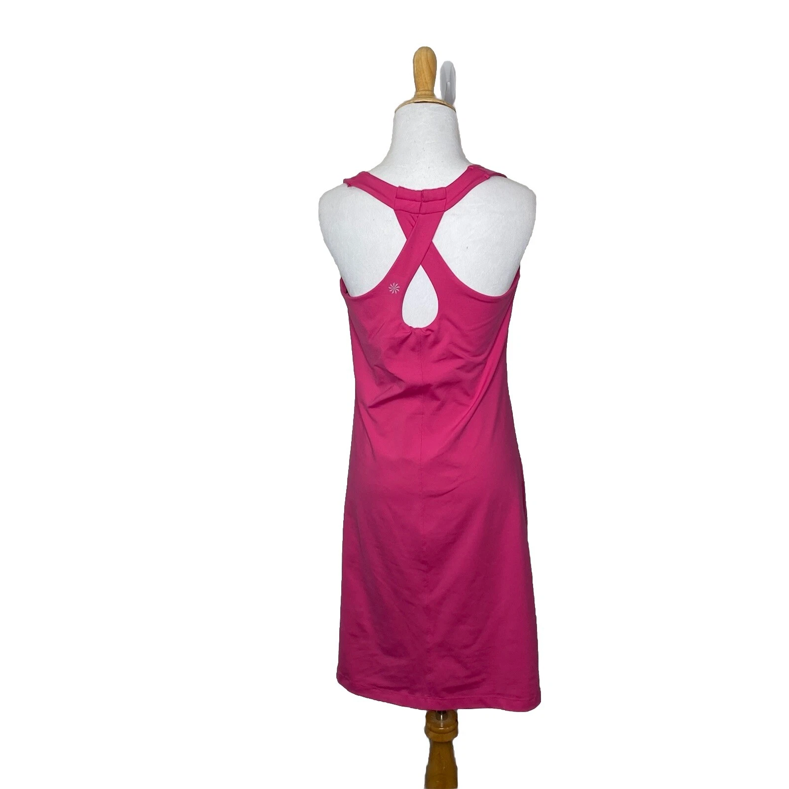 VETEMENTS Abito Tennis Athleta Rosa Senza Maniche Racerback Asciugatura Rapida Consapevole Taglia S