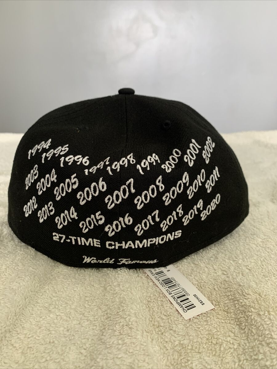 Supreme Champions Box Logo New Era Black Cap Hat 7 1/2 BRAND NEW!!!