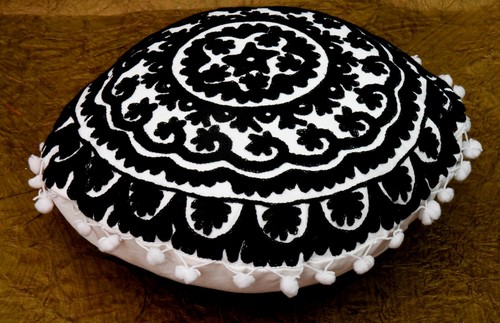 Ethnic Suzani Cushion Cover 16x16" Vintage Embroidered Cotton Throw Pillow Cases - Picture 23 of 42