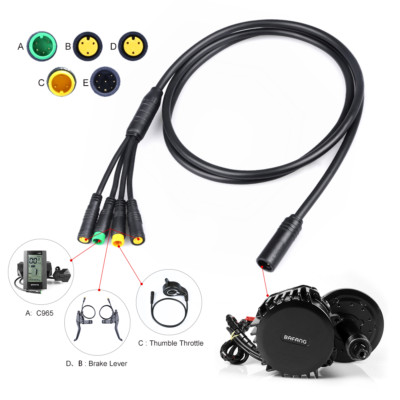 1T4 extend cable E-Bus Wiring Harness Cable For Bafang BBS01 BBS02 BBSHD kits US
