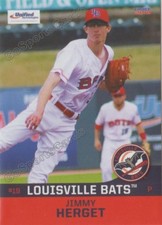 2018 Louisville Bats Jimmy Herget RC Rookie Cincinnati Reds