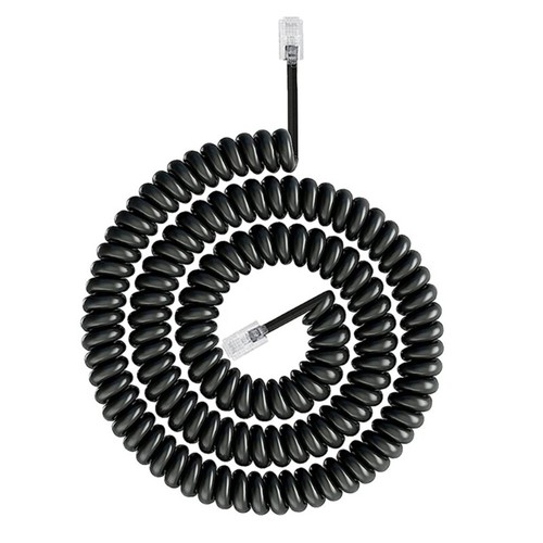 Modern Coiled RJ9 RJ11 4P4C Telephone Line Spring Landline Cord Enhancing Sound - Zdjęcie 7 z 12