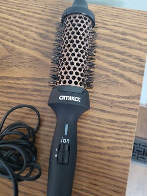 Amika Blowout Babe Thermal Brush - Hot Brush For Hair Styling With 1.5 Inch Ceramic Barrel Nylon Bristles - Heated Hair Styler Curler With Ionic - View #3