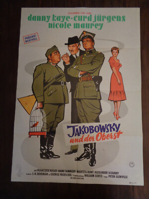 Filmplakat A1  EA  Jakobowsky und der Oberst / Me and the Colonel 3.  Danny Kaye