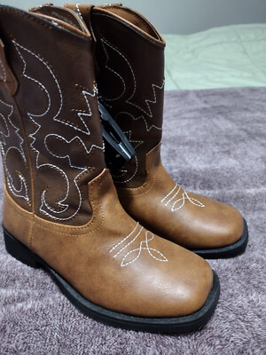 Wonder Nation Little Big Boys Size 13 Western Boot Cowboy New