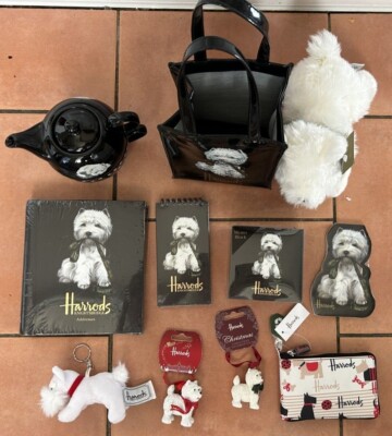 Harrods Westie Stationery- Decorations -Tea One-- all new UK