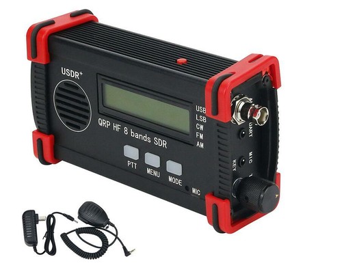 Transceptor portátil USDX USDR HF QRP SDR SSB/CW 8 bandas 5W DSP SDR + batería + micrófono - Imagen 9 de 9